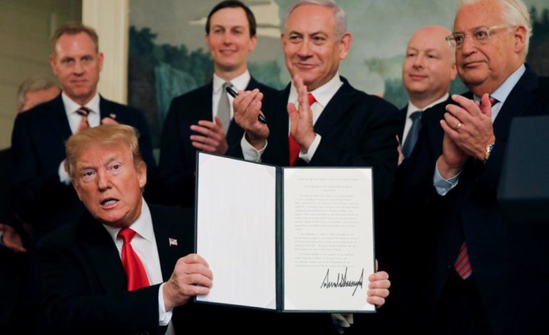 Piano di pace: Trump svende i territori palestinesi a Israele per garantirsi la sua rielezione alla presidenza Usa