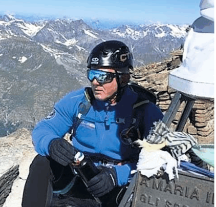 Guarisce dal Covid19 e per la gioia scala il Monte Bianco