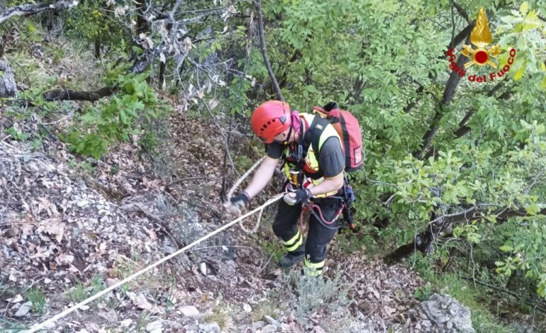 Salvati dai Vigili del Fuoco due escursionisti dispersi a Cantalupo Ligure