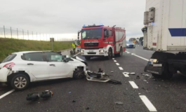 Schianto fra un’auto e un Tir sulla A6 Torino-Savona: un morto