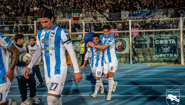 Calcio Serie C – Il Pescara scende in campo ordinato e mette nel carniere la vittoria