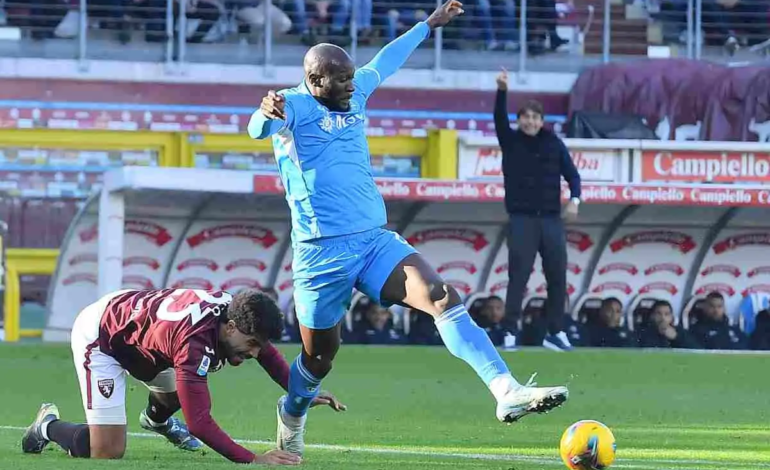 Calcio Serie A – Il Napoli prevale sul Toro con un risultato che non rispecchia la superiorità partenopea